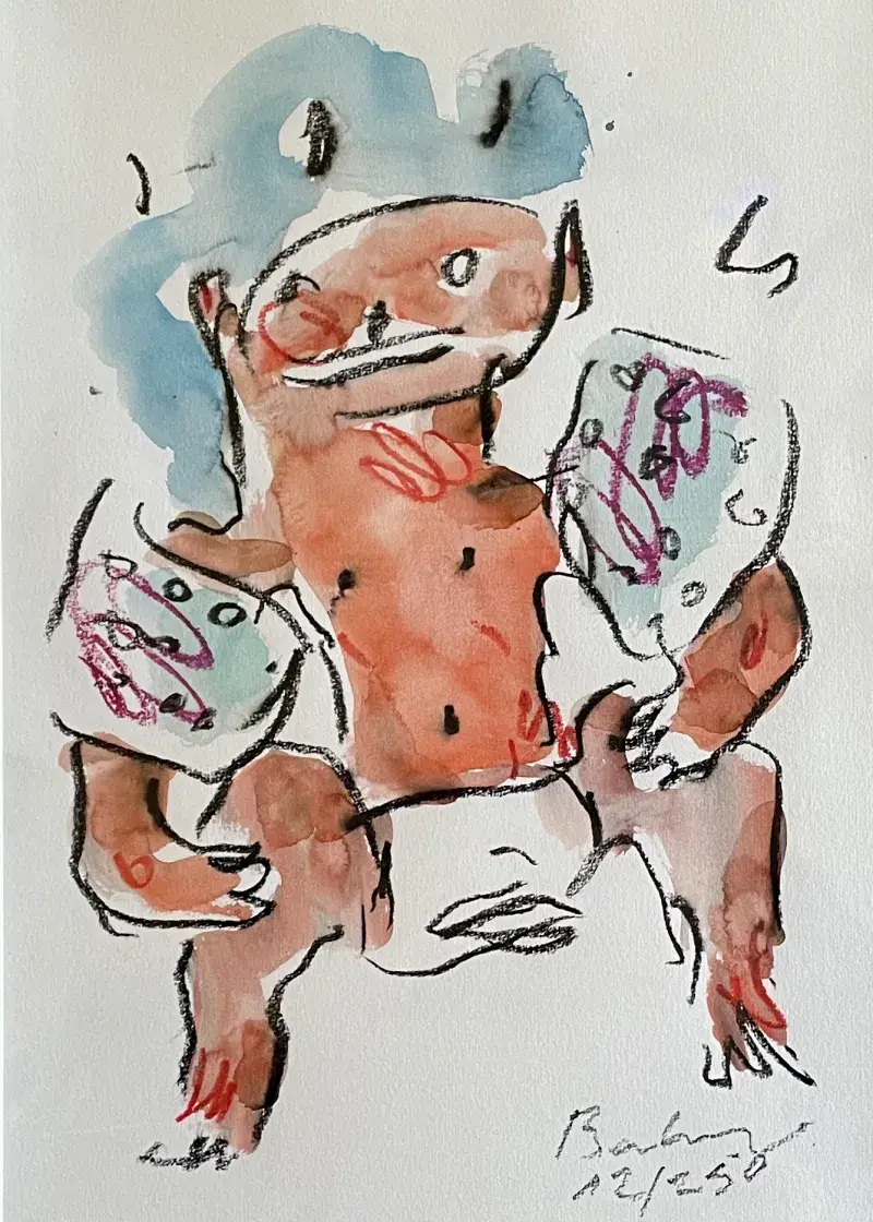 Plagiste, dessin original, Christophe Boulanger, Villa Sonneville