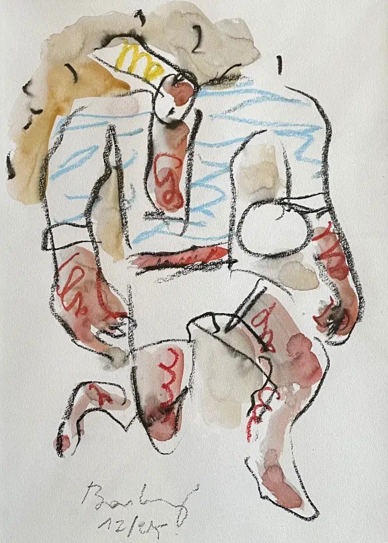 Plagiste, dessin original, Christophe Boulanger, Villa Sonneville