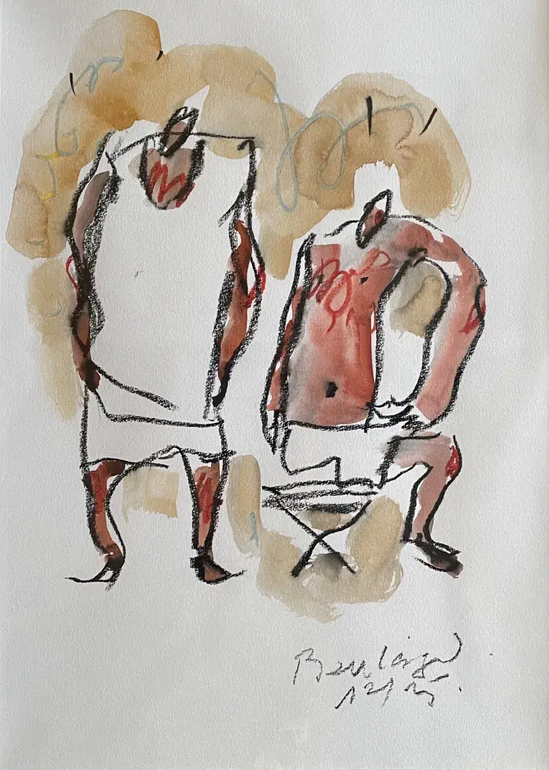 Plagiste, dessin original, Christophe Boulanger, Villa Sonneville